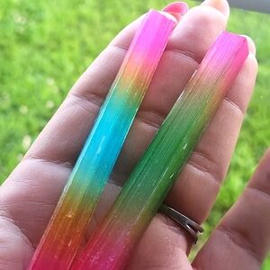 2pc Selenite Rainbow Sticks Crystal Items